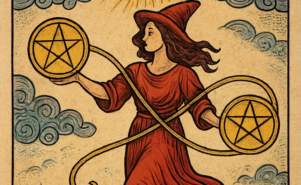 Двойка Пентаклей в Таро: карта баланса и важных решений